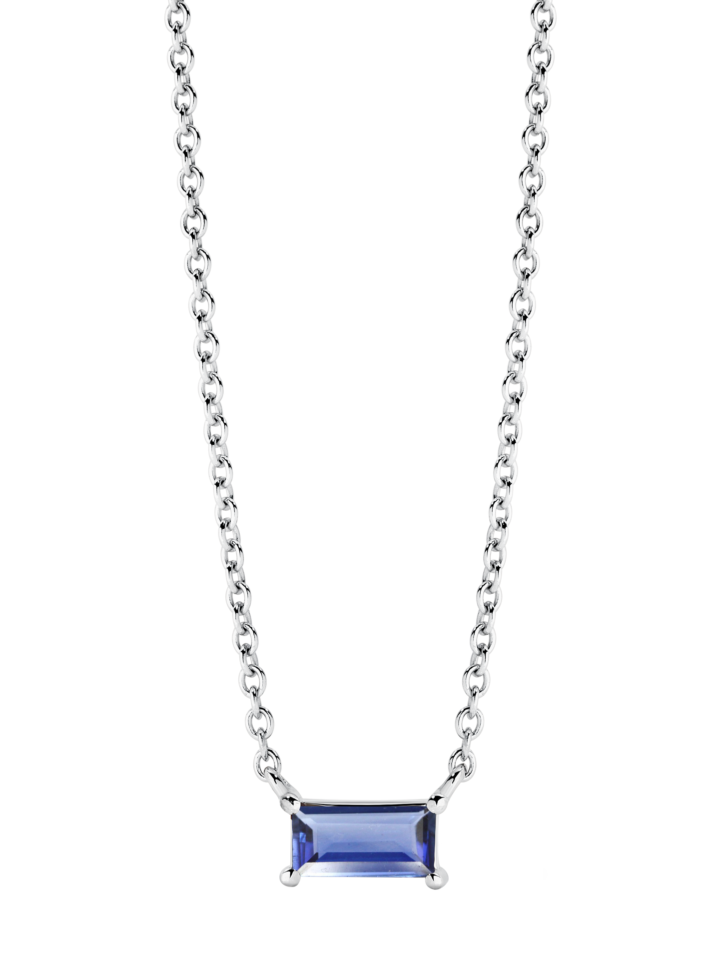 Sapphire Pendant in 9ct Solid Gold Necklace