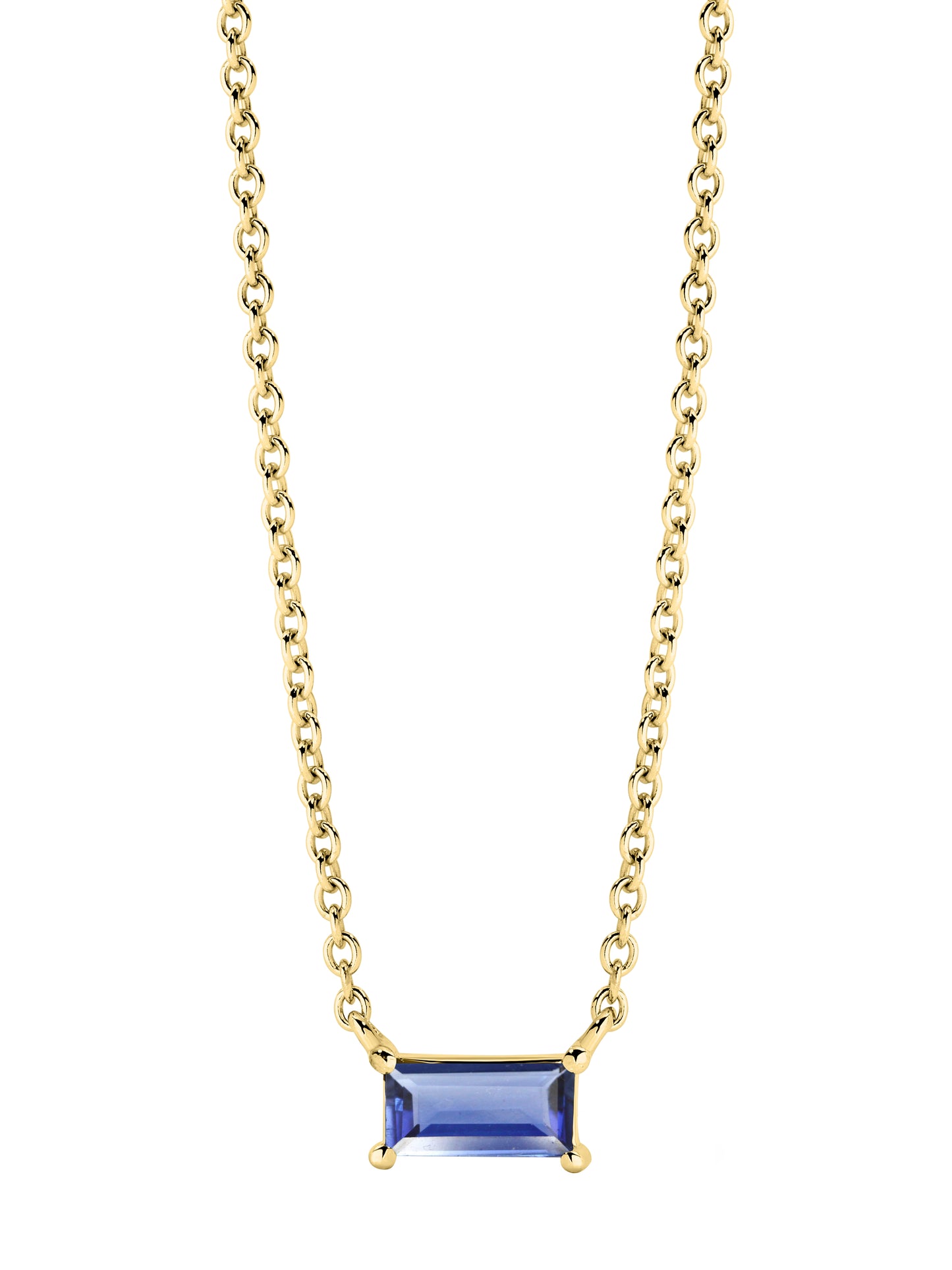 Sapphire Pendant in 9ct Solid Gold Necklace