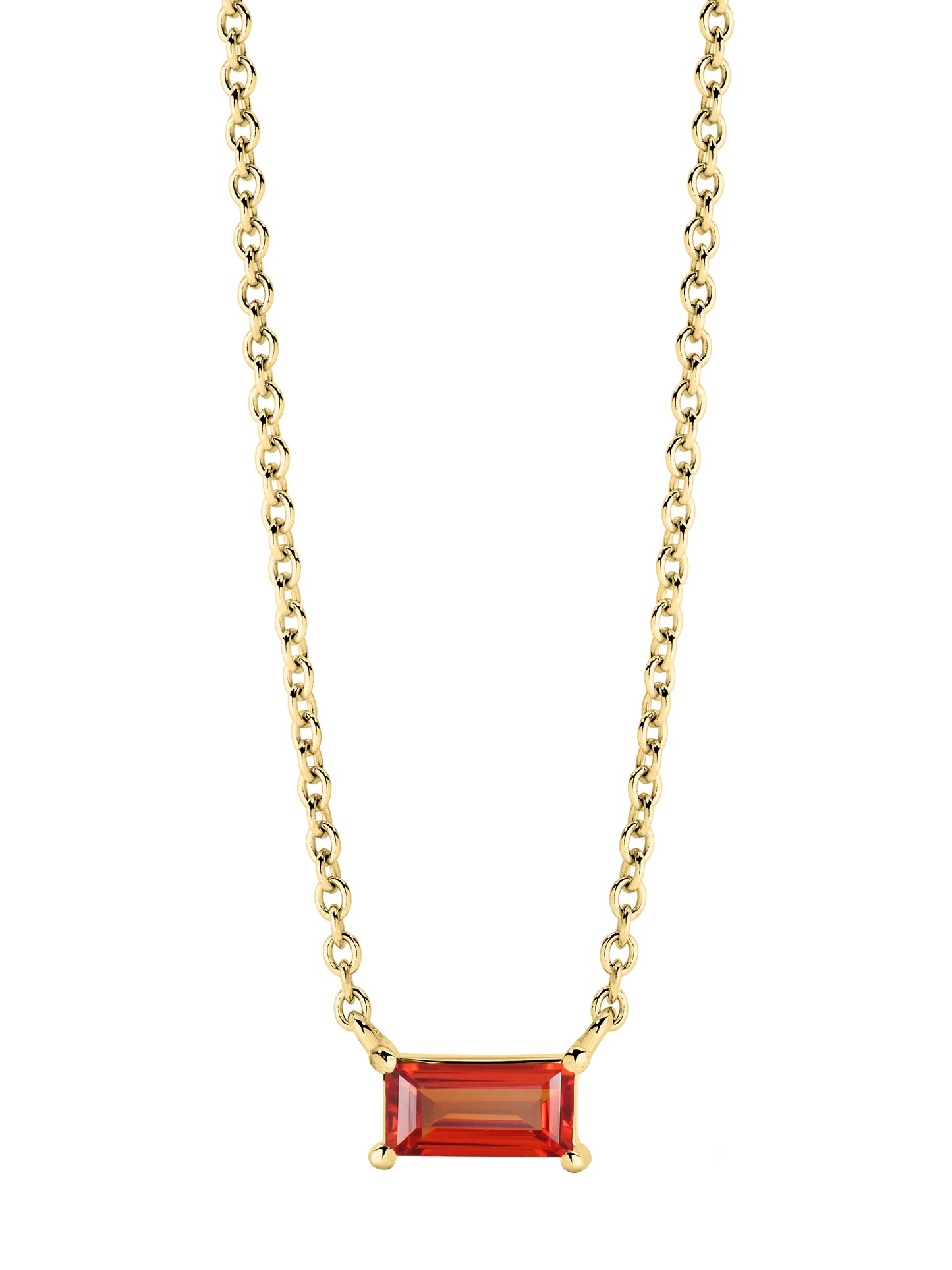 Sapphire Pendant in 9ct Solid Gold Necklace
