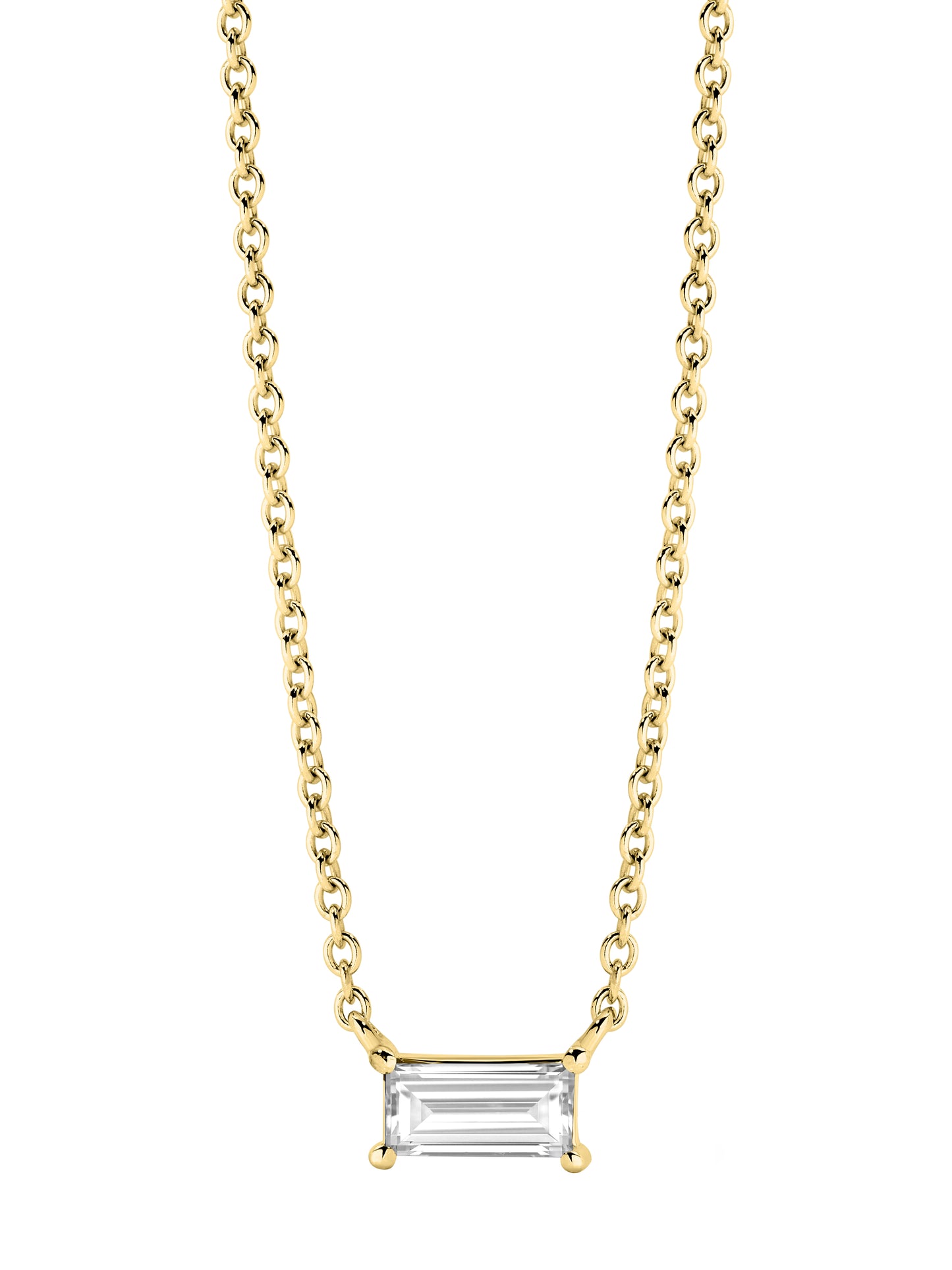 Sapphire Pendant in 9ct Solid Gold Necklace