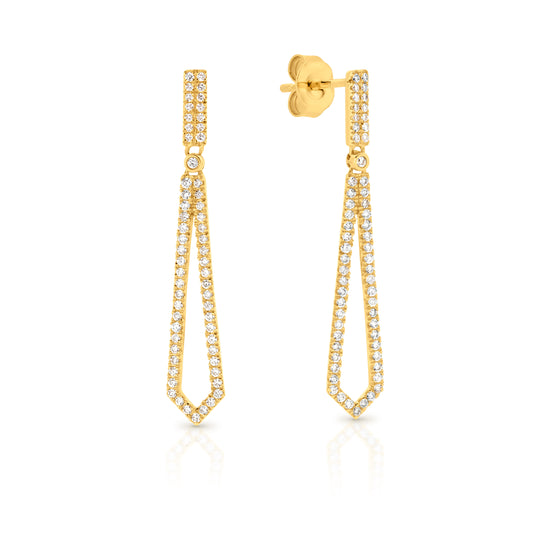 Laboratory Diamonds Drop Earrings