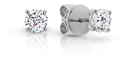 Solitaire Natural Diamond Studs